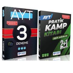 Yanıt Yayınları AYT 3 lü Fasikül Deneme ve Yanıt Yayınları AYT Eşit Ağırlık 2+1 Pratik Kamp Kitabı Seti