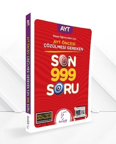 Karekök Yayınları AYT Öncesi Çözülmesi Gereken Sözel Son 999 Soru