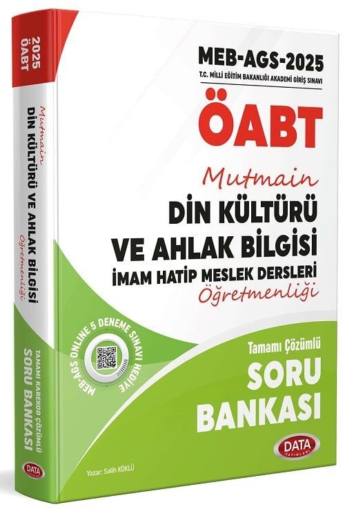Data 2025 ÖABT Din Kültürü ve Ahlak Bilgisi Öğretmenliği Mutmain Soru Bankası Çözümlü Data Yayınları
