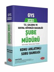 Data Yayınları 2023 GYS Çalışma ve Sosyal Güvenlik Bakanlığı Şube Müdürü Konu Anlatımlı Soru Bankası