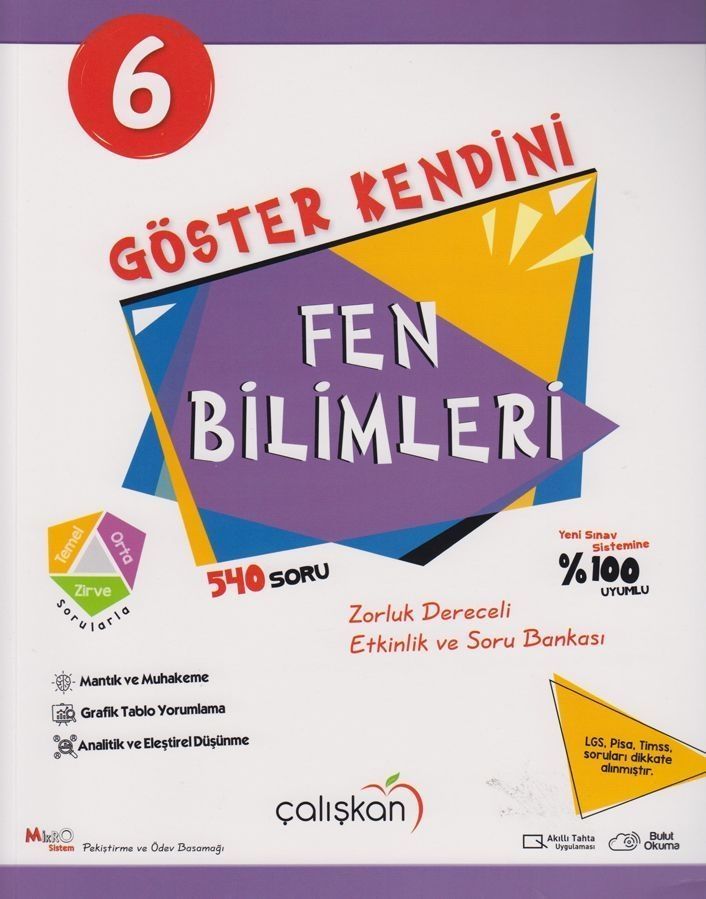 Çalışkan Yayınları 6. Sınıf Fen Bilimleri Göster Kendini Soru Bankası