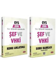 Data 2024 GYS İçişleri Bakanlığı Şef ve VHKİ Konu + Soru Bankası 2 li Set Data Yayınları