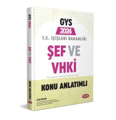 Data 2024 GYS İçişleri Bakanlığı Şef ve VHKİ Konu + Soru Bankası 2 li Set Data Yayınları