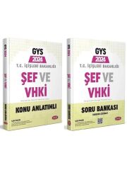Data 2024 GYS İçişleri Bakanlığı Şef ve VHKİ Konu + Soru Bankası 2 li Set Data Yayınları