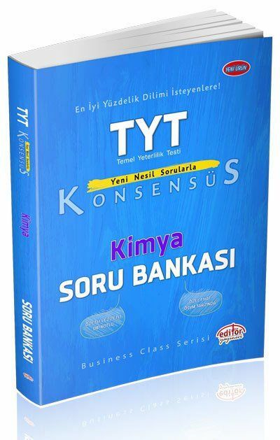 Editör Yayınevi TYT Konsensüs Kimya Soru Bankası