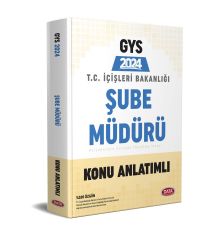 Data 2024 GYS İçişleri Bakanlığı Şube Müdürü Konu Anlatımlı Görevde Yükselme Data Yayınları