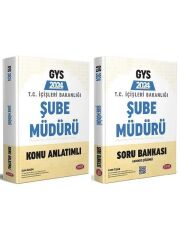 Data 2024 GYS İçişleri Bakanlığı Şube Müdürü Konu + Soru Bankası 2 li Set Görevde Yükselme Data