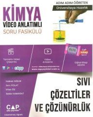 Çap Yayınları Üniversiteye Hazırlık Kimya Sıvı Çözeltiler ve Çözüürlük Konu Anlatımlı Soru Fasikülü