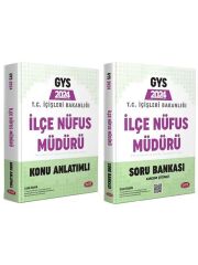 Data 2024 GYS İçişleri Bakanlığı İlçe Nüfus Müdürü Konu + Soru Bankası 2 li Set Data Yayınları