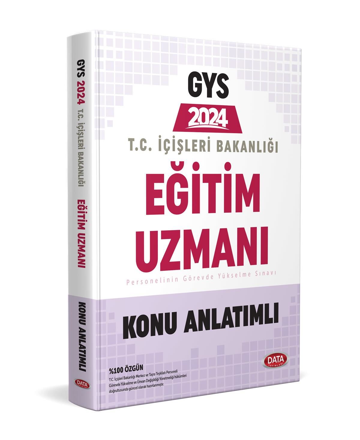 Data 2024 GYS İçişleri Bakanlığı Eğitim Uzmanı Konu Anlatımlı Görevde Yükselme Data Yayınları