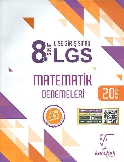 Karekök Yayınları 8. Sınıf LGS Matematik 20 Deneme