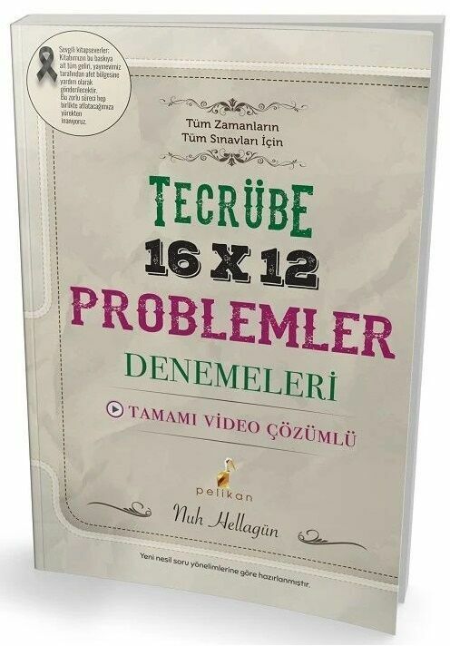 Pelikan Yayınları KPSS DGS ALES YKS Problemler Tecrübe 16 x 12 Deneme