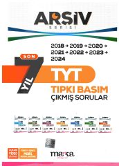 Marka Yayınları TYT Son 7 Yıl ARŞİV Serisi Tıpkı Basım Fasikül Fasikül Çıkmış Sorular