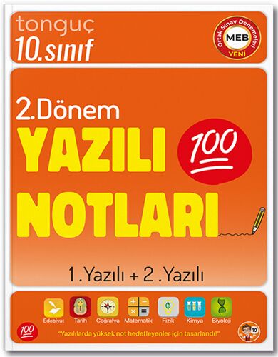 Tonguç 10. Sınıf Tüm Dersler 2. Dönem 1. Yazılı ve 2. Yazılı Notları Tonguç Akademi