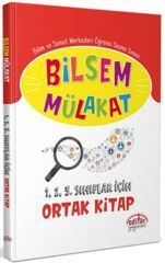 Editör Yayınları Bilsem Mülakat 1. 2. 3. Sınıflar İçin Ortak Kitap