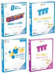 ÜçDörtBeş 2026 TYT Matematik + Geometri + Türkçe + 0 dan Başla Matematik Soru 4 lü Set