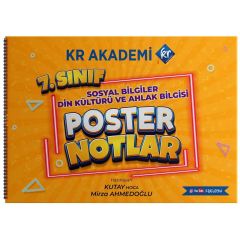 KR Akademi 7. Sınıf Sosyal Bilgiler Din Kültürü ve Ahlak Bilgisi Poster Notlar