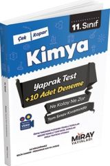 Miray Yayınları 11. Sınıf Kimya Yaprak Test