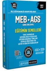 Pegem 2025 MEB-AGS Eğitimin Temelleri Konu Anlatımlı Pegem Akademi Yayınları