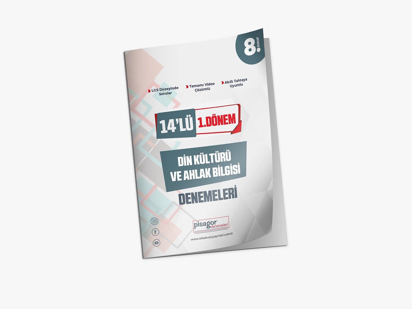 Pisagor Yayınları 8. Sınıf 1.Dönem Din Kült. ve Ahlak Bilgisi 10'LU Denemeleri