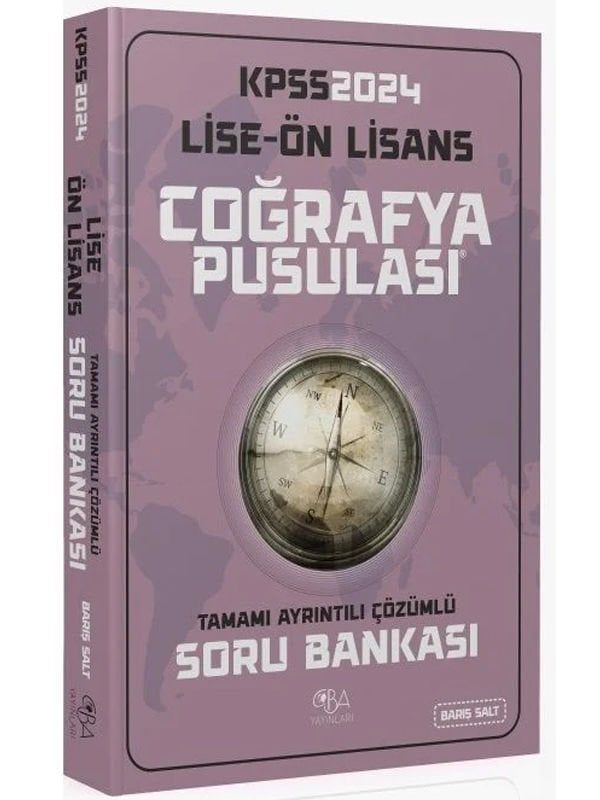 CBA Yayınları 2024 KPSS Lise Ön Lisans Coğrafya Pusulası Soru Bankası Çözümlü CBA Yayınları