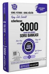 Pegem 2025 KPSS Genel Yetenek Genel Kültür EZBERBOZAN 3000 Soru Bankası Tek Kitap Pegem Akademi