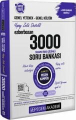 Pegem 2025 KPSS Genel Yetenek Genel Kültür EZBERBOZAN 3000 Soru Bankası Tek Kitap Pegem Akademi