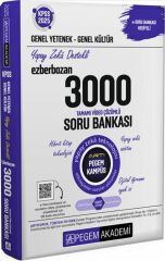 Pegem 2025 KPSS Genel Yetenek Genel Kültür EZBERBOZAN 3000 Soru Bankası Tek Kitap Pegem Akademi