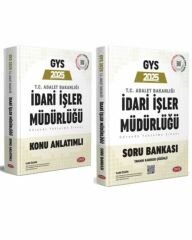 Data 2025 Adalet Bakanlığı İdari İşler Müdürlüğü GYS Konu ve Soru 2 li Set