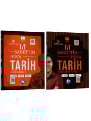 Kr Akademi Sadettin Hoca TYT Tarih Soru Bankası ve Video Ders Notları 2 li Set