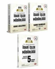 Data 2025 Adalet Bakanlığı İdari İşler Müdürlüğü GYS Konu + Soru + Deneme 3 lü Set