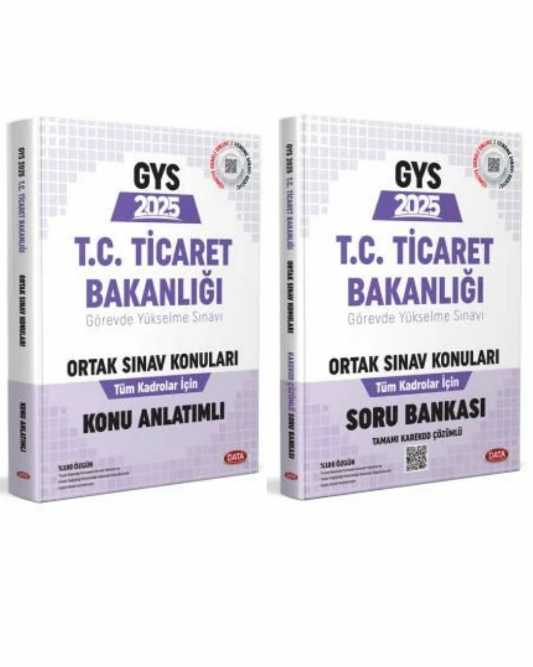 Data 2025 T.C. Ticaret Bakanlığı GYS Tüm Kadrolar İçin Ortak Konular Konu + Soru 2 li Set