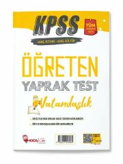 Hoca Kafası KPSS Vatandaşlık Öğreten Yaprak Test Hoca Kafası Yayınları