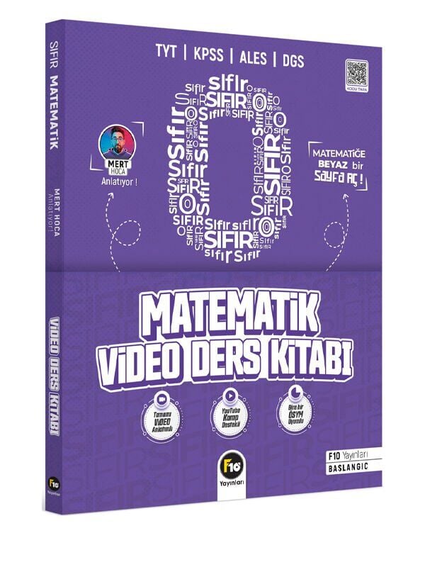 F10 Yayınları Mert Hoca ile Sıfırdan Matematik Video Ders Kitabı