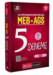 Pegem 2025 MEB-AGS 5 Deneme Çözümlü Pegem Yayınları