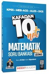 İndeks Akademi 2025 KPSS ALES DGS Matematik Kafadan 10 Net Soru Bankası Çözümlü - Metin Şimşek
