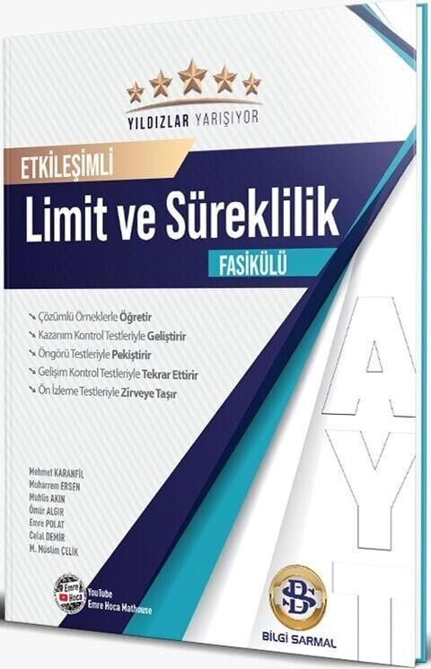 Bilgi Sarmal AYT Limit ve Süreklilik Yıldızlar Yarışıyor Etkileşimli Fasikülü