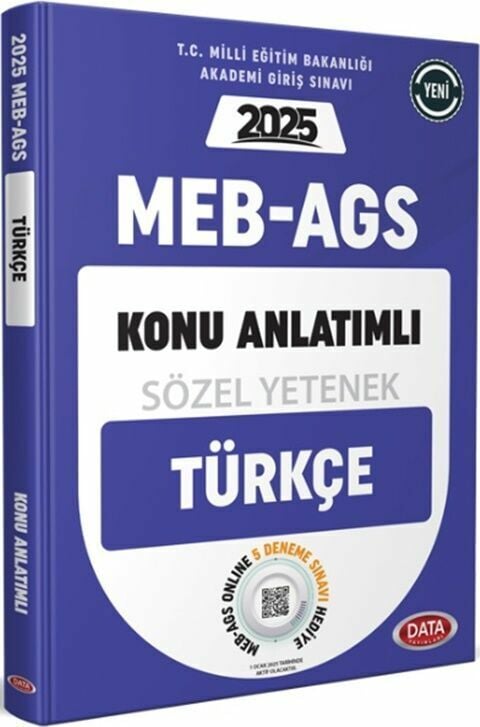 Data 2025 MEB-AGS Sözel Yetenek Türkçe Konu Anlatımlı Data Yayınları