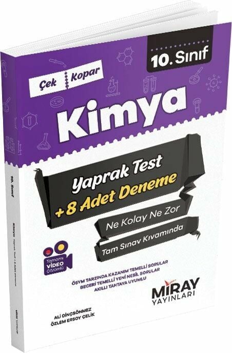 Miray Yayınları 10. Sınıf Kimya Yaprak Test