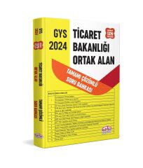 Editör 2024 GYS Ticaret Bakanlığı Tüm Kadrolar için Ortak Alan Soru Bankası Çözümlü Editör Yayınevi