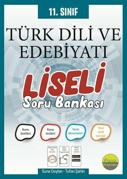 Pano Yayınları 11. Sınıf Türk Dili ve Edebiyatı Liseli Soru Bankası