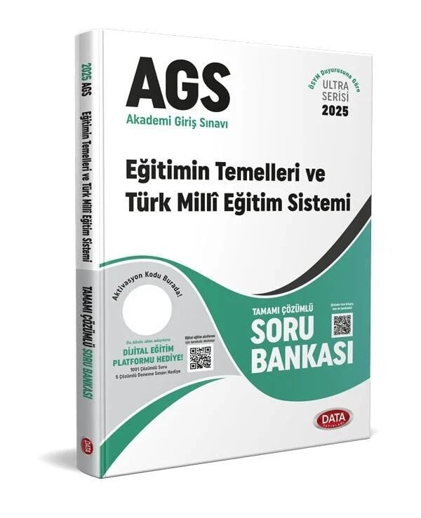 Data 2025 MEB-AGS Eğitimin Temelleri ve Türk Milli Eğitim Sistemi Soru Bankası Çözümlü Ultra Serisi Data Yayınları