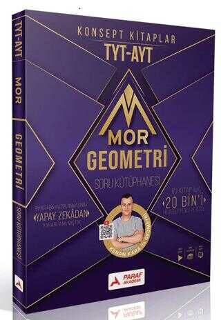 Paraf TYT AYT Mor Geometri Soru Kütüphanesi PRF Yayınları