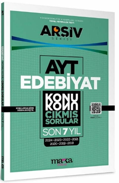 Marka Yayınları AYT Edebiyat Çıkmış Sorular Konu Konu Son 7 Yıl Tıpkı Basım Arşiv Serisi