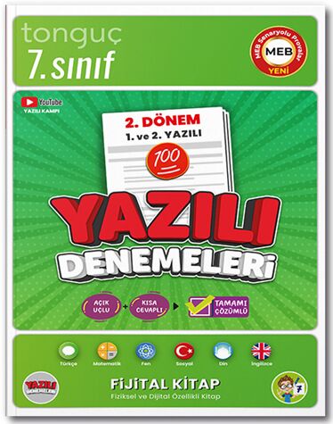Tonguç 7. Sınıf Tüm Dersler 2. Dönem 1. Yazılı ve 2. Yazılı Denemeleri Tonguç Akademi
