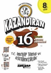 Ankara Yayıncılık 8. Sınıf LGS T.C İnkılap Tarihi ve Atatürk Kazandıran 16 Haftalık Kazanım Denemeleri