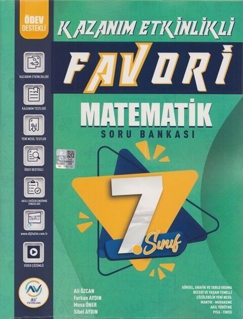 Av Yayınları 7. Sınıf Matematik Favori Serisi Kazanım Etkinlikli Soru Bankası