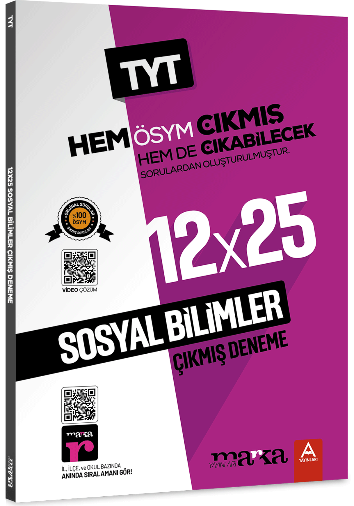 Marka 2025 YKS TYT Sosyal Bilimler 12x25 Çıkmış ve Çıkabilecek Denemeler Marka Yayınları