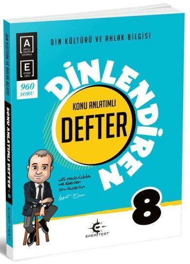 Eker Test Yayınları 8. Sınıf Din Kültürü ve Ahlak Bilgisi Dinlendiren Konu Anlatımlı Defter