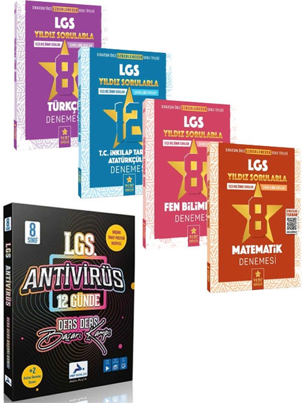 Yıldız Sorular LGS Deneme Seti ve PRF 12 Günde Ders Ders Başarı Kampı